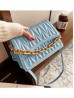 Premium Faux Leather Fashion Crossbody W/ Chain