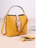 Faux Snake Skin Satchel Bag with Long Strap 