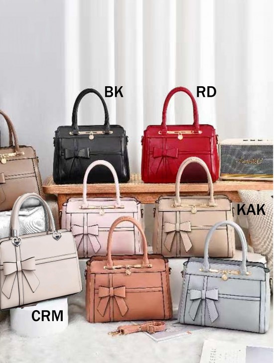 Ladies Bowknot PU handbag Satchel