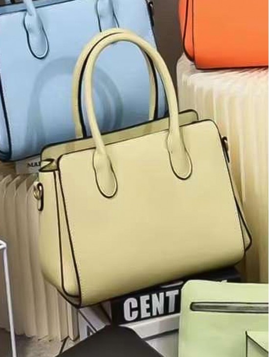 3 in One Ladies PU handbag Satchel W/ Cosmetic Bag and Wallet 