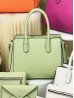 3 in One Ladies PU handbag Satchel W/ Cosmetic Bag and Wallet 