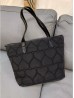 Heart Stitched Fashion Tote Bag 