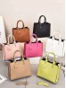 Faux Leather Satchel Bag 