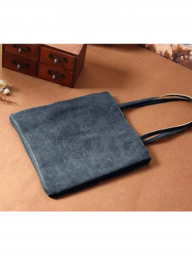 Solid Color Matte PU Tote Bag 