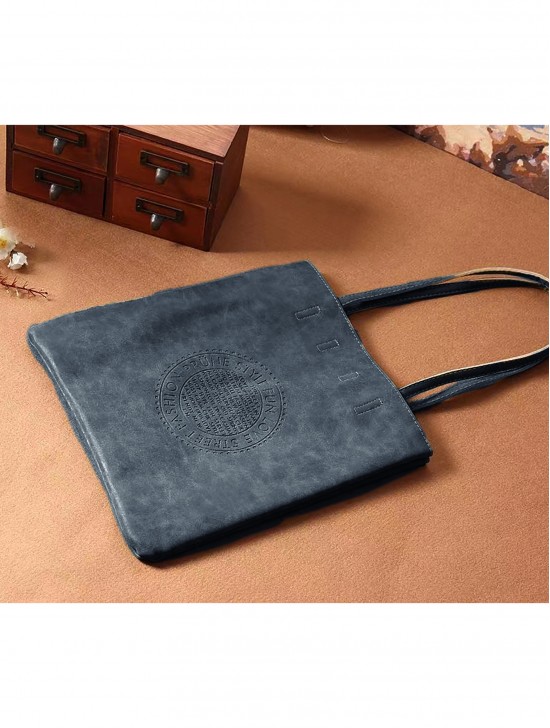 Solid Color Matte PU Tote Bag 