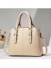 Faux Leather Satchel Bag 