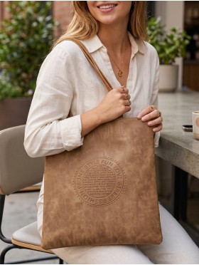 Solid Color Matte PU Tote Bag 