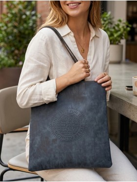 Solid Color Matte PU Tote Bag 