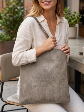 Solid Color Matte PU Tote Bag 