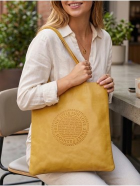 Solid Color Matte PU Tote Bag 