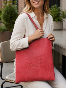 Solid Color Matte PU Tote Bag 