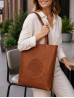 Solid Colour Glossy PU Tote Bag 