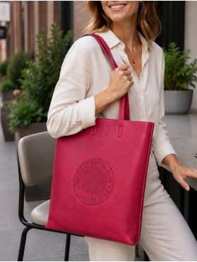 Solid Colour Glossy PU Tote Bag 