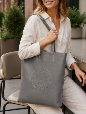 Solid Colour Glossy PU Tote Bag 
