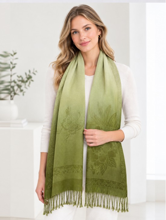 Solid Color Two-Tone Pashmina Solid Color Two-Tone Pashmina