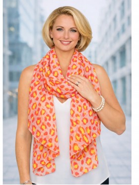 SCARF, LINEN, LEO, LARGE
