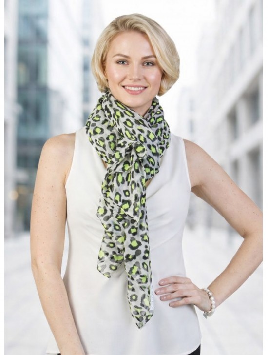 SCARF, LINEN, LEO, LARGE