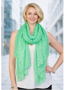 SCARF, LINEN, LEO, LARGE