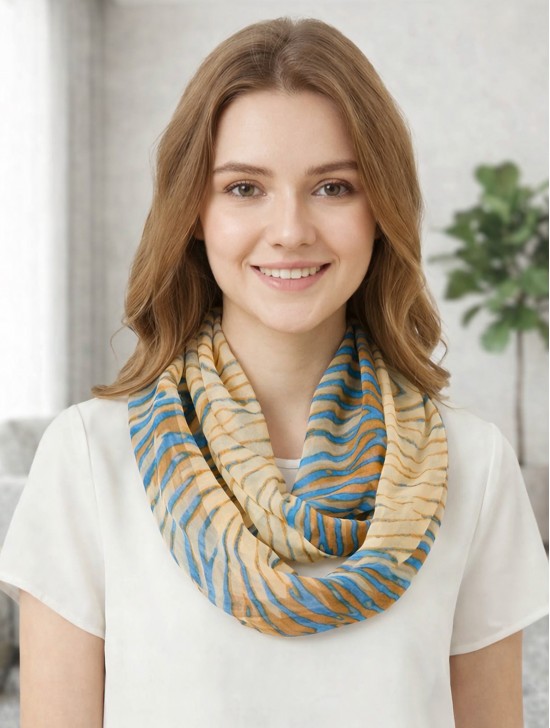 LOOP, CHIFFON TIGER PRINT