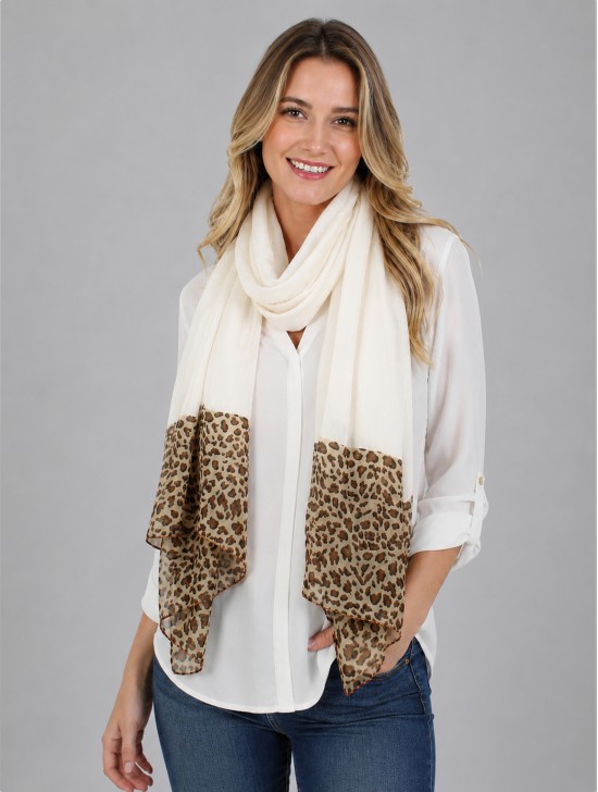 CHIFFON, SCARF, YARN, LEO END