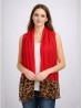 SCARF,LINEN, SOLID, LEO END