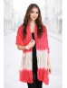 CHIFFON SCARF,TIE DYE TWO TONE