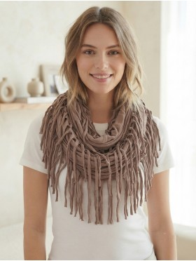 LOOP, SCARF, LONG FRINGE