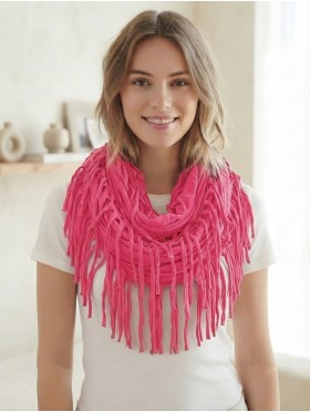 LOOP, SCARF, LONG FRINGE