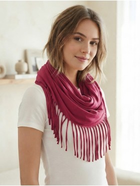 LOOP, SCARF, LONG FRINGE