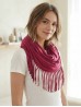 LOOP, SCARF, LONG FRINGE