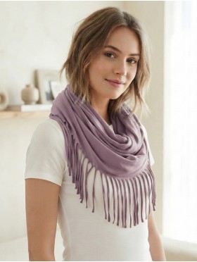 LOOP, SCARF, LONG FRINGE