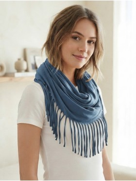 LOOP, SCARF, LONG FRINGE
