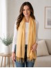 SOLID SILK BLEND SHAWL SCARF