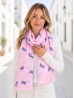 Textured Owl Design Scarf Textured Owl Design Scarf
