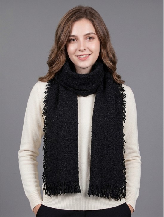 Boucle Yarn Scarf