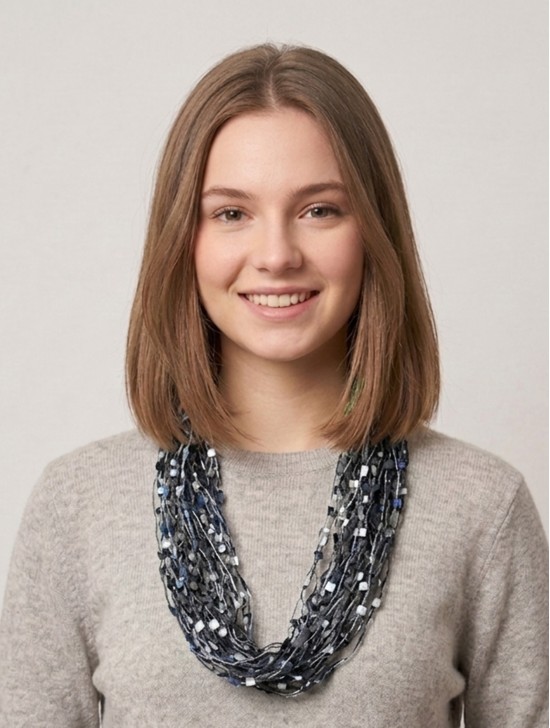 Magnetic Scarf Necklace W/ Confetti Popcorn