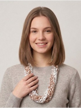 Magnetic Scarf Necklace W/ Confetti Popcorn