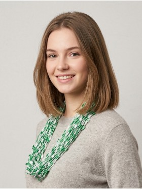 Magnetic Scarf Necklace W/ Confetti Popcorn