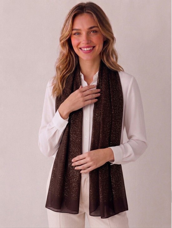 Sparkle Solid Colour Fashion Scarf