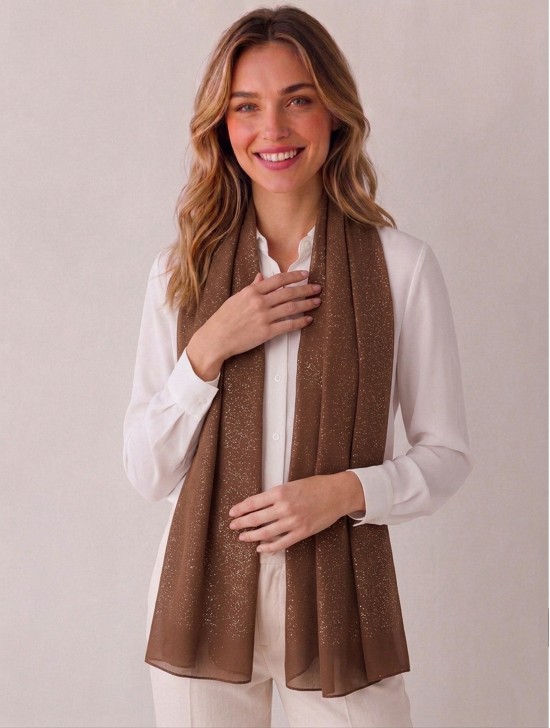 Sparkle Solid Colour Fashion Scarf