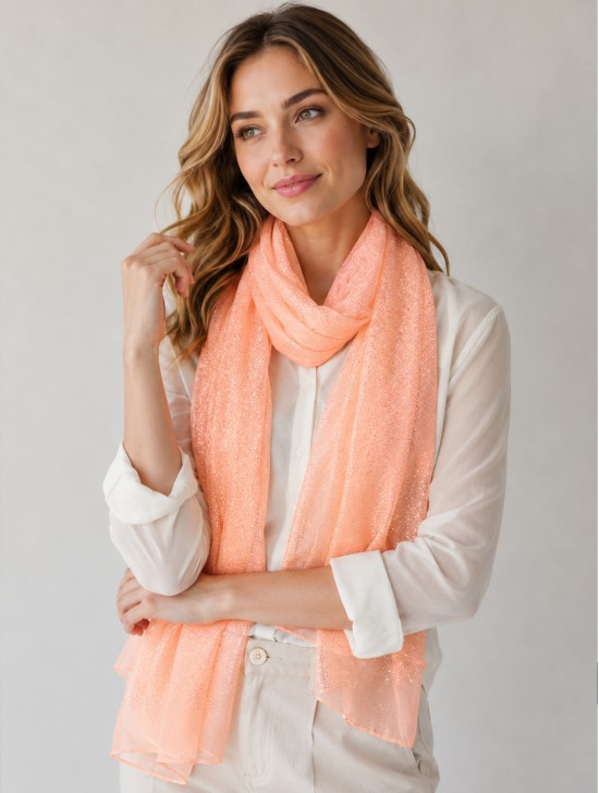 Sparkle Solid Colour Fashion Scarf