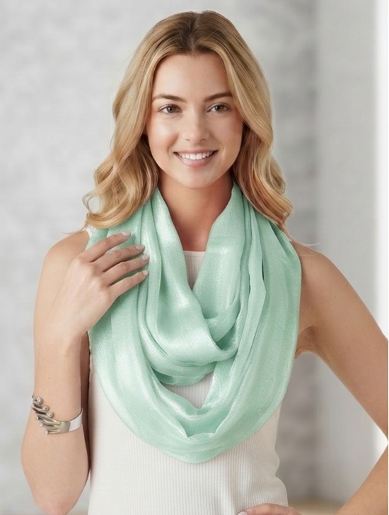 Solid Colour Loop Fashion Scarf