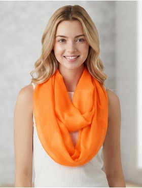 Solid Colour Loop Fashion Scarf