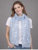 Foil Pineapple Print Scarf