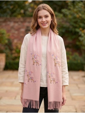 Premium Rainbow Reindeer Scarf