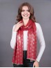 Flower Silver Thread Scarf Flower Silver Thread Scarf