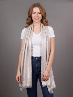 Star Silver Thread Scarf