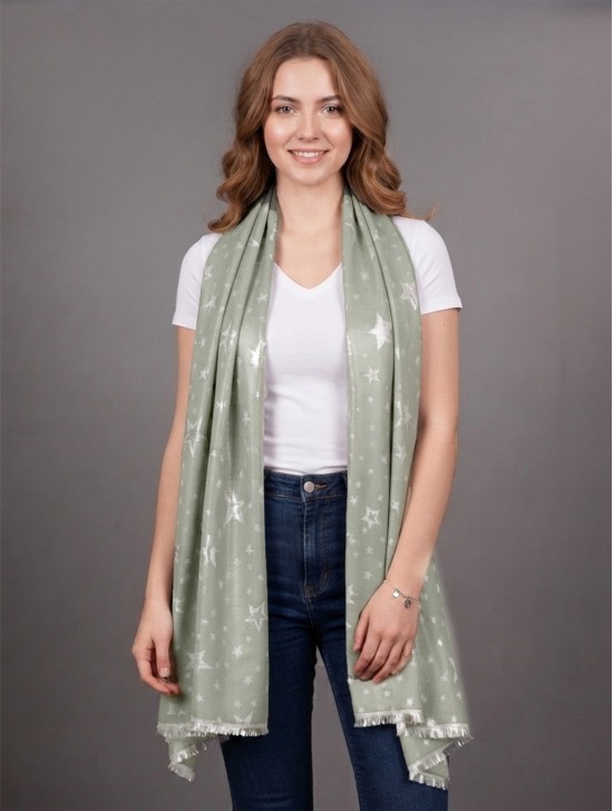 Star Silver Thread Scarf Star Silver Thread Scarf