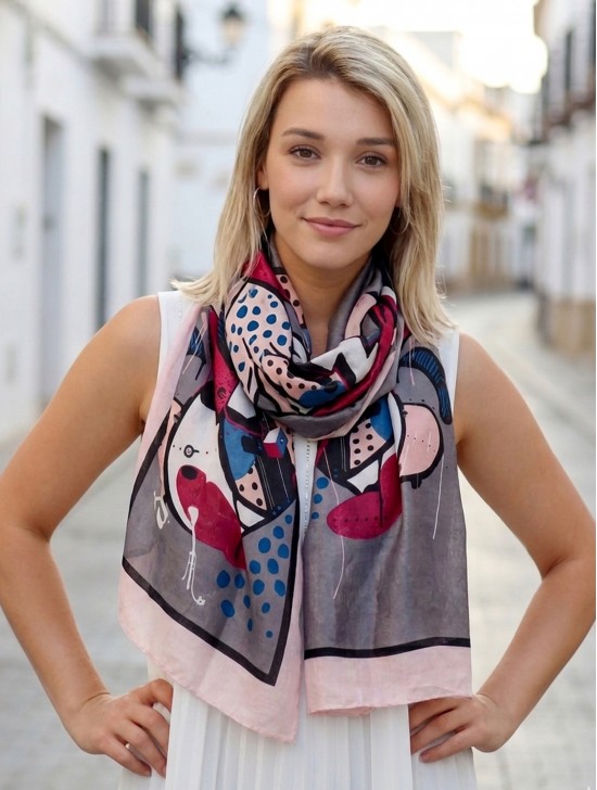 Abstract Art Print Scarf