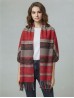 Two Tone Shawl Scarf W/ Tassels Two Tone Shawl Scarf W/ Tassels